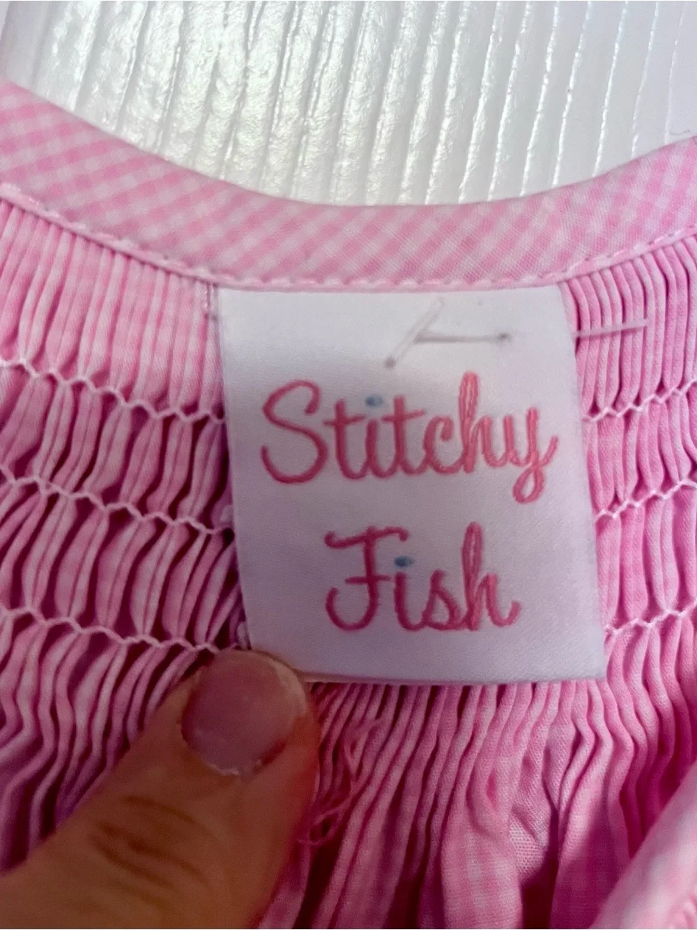 Stitch fish boutique Pink Daisy Tie-Shoulder Sundress for Kids